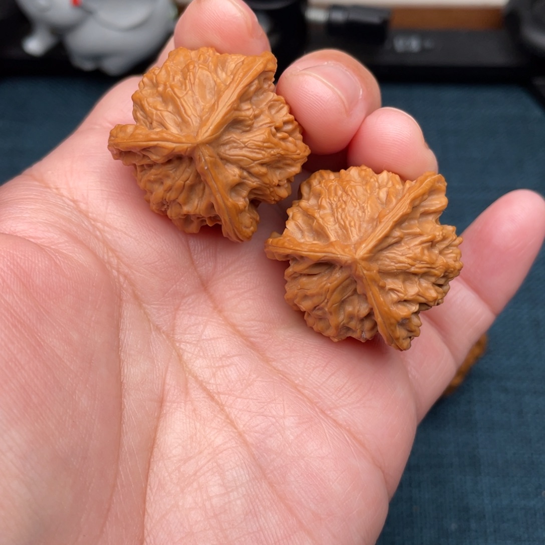 把件文玩核桃全品34.5盘山三棱