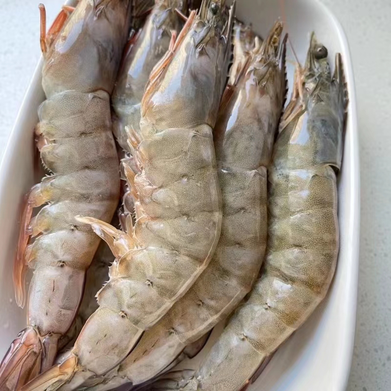 1020特大号海洋大虾活虾速冻好品质辅食净重4斤到手25-45只