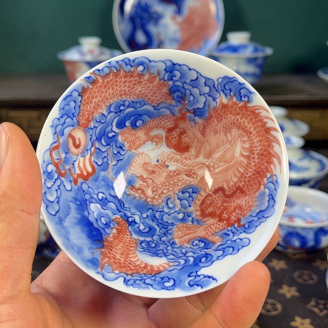 瓷片自成堂景德镇手工手绘