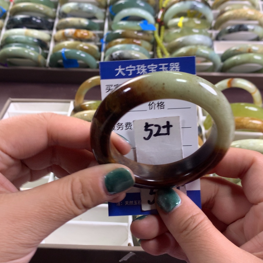 蛇纹石玉未镶嵌手镯3183