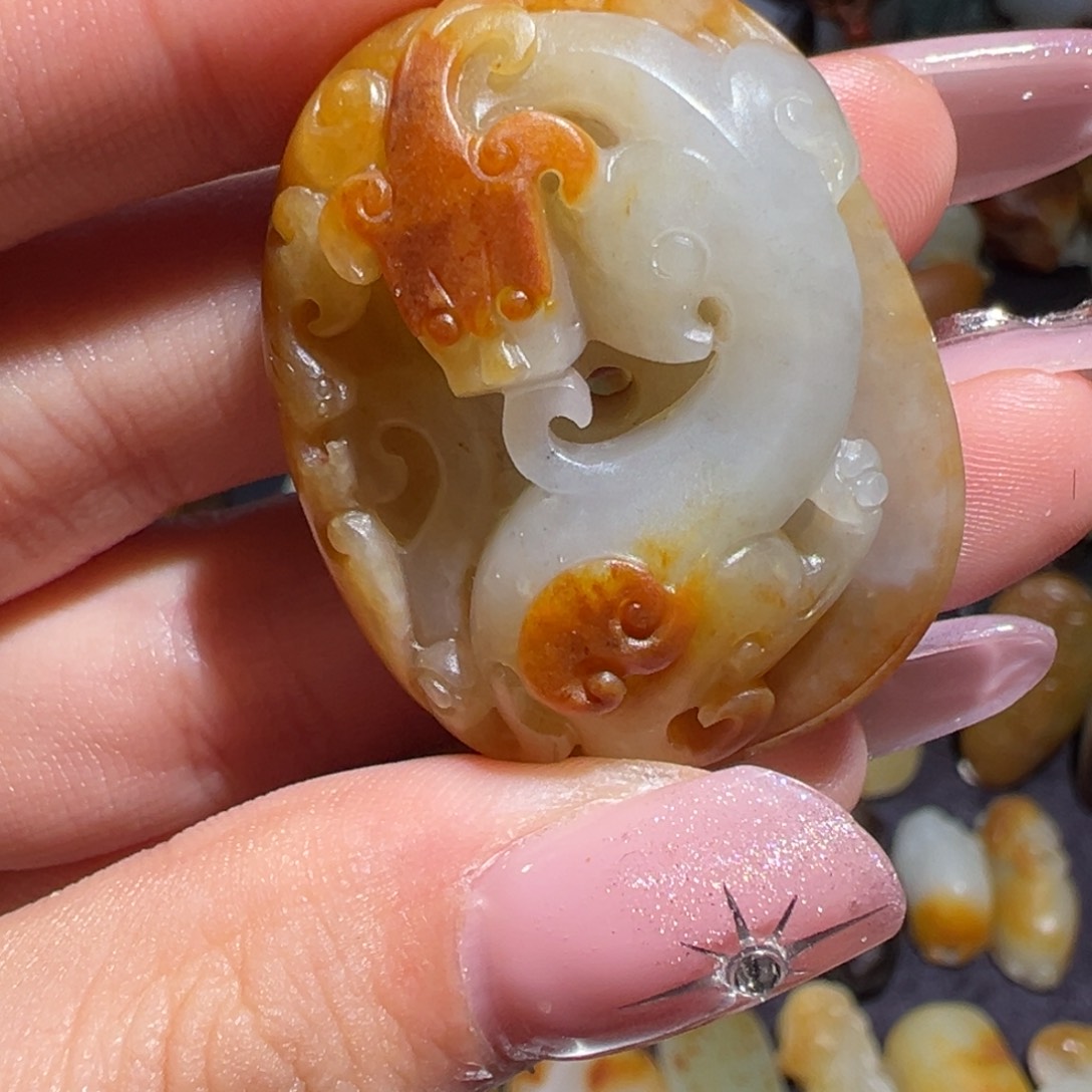 和田玉吊坠(不含链)未镶嵌那*远