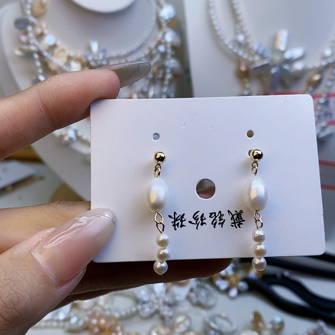 淡水珍珠银S925镶嵌颈饰