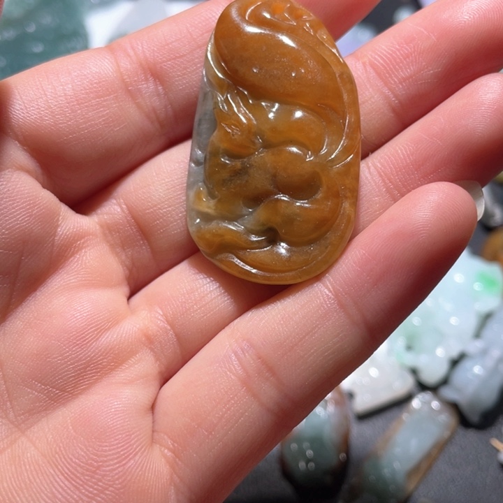 翡翠未镶嵌颈饰天然