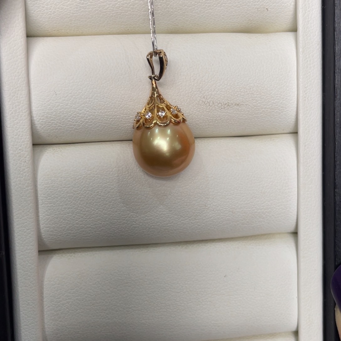 海水珍珠颈饰银S925镶嵌