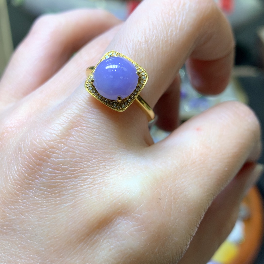 【闪购商品】翡翠颈饰18K金镶嵌翡翠吊坠项链