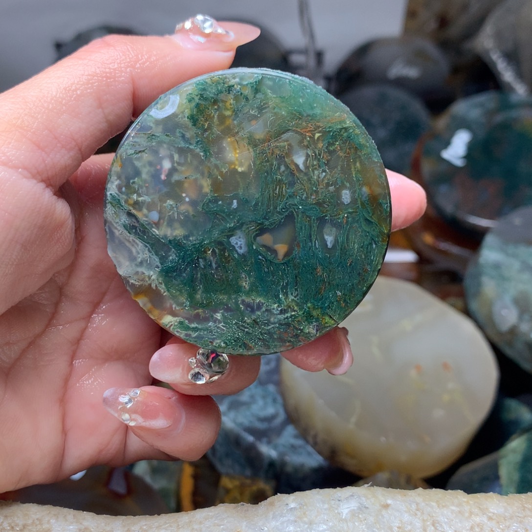 青***姐定制玛瑙定制平安扣一个不退不换