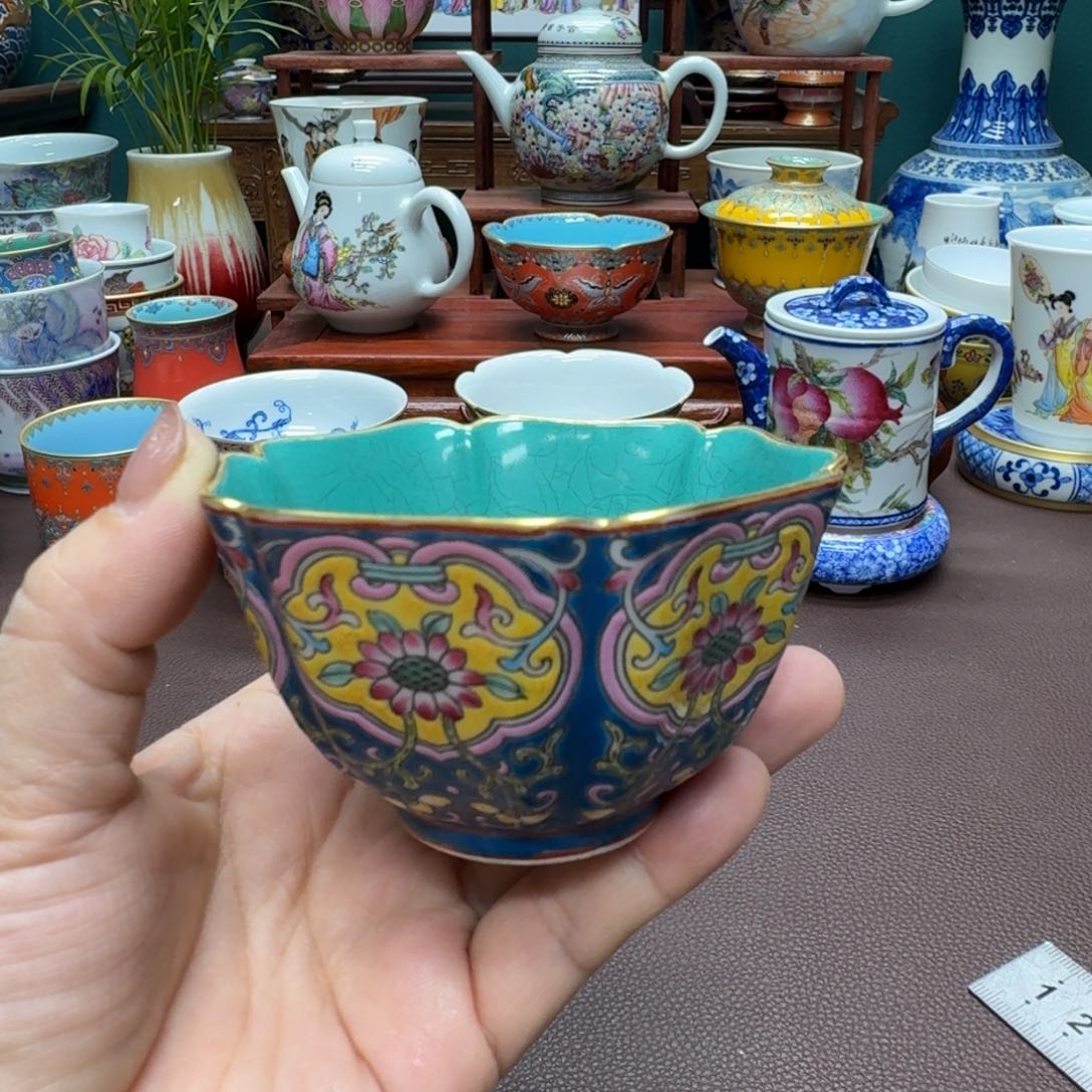 瓷片景德镇仿古手工制作精品展示