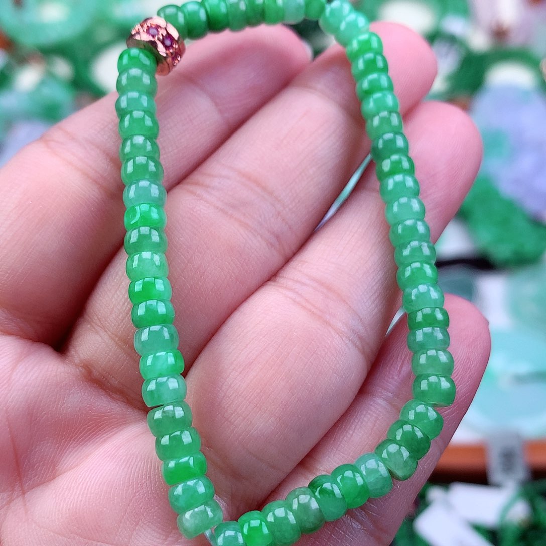 未镶嵌手链翡翠手串