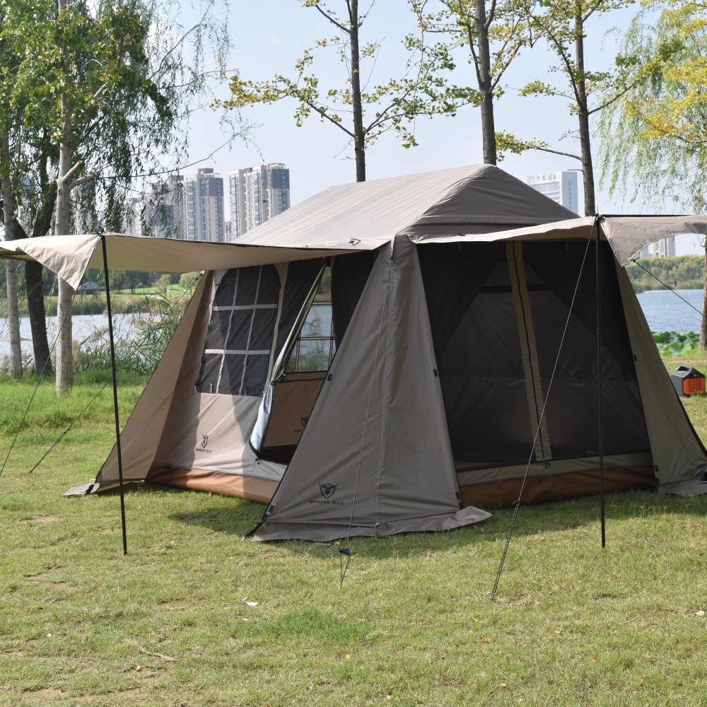 Wonder Wild自动屋脊充气帐篷户外天幕二合一露营装备野营便携式