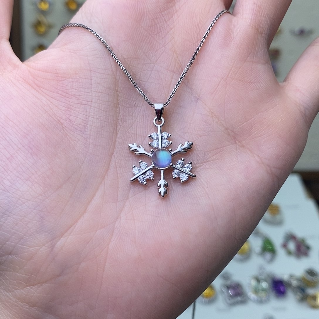 月光石吊坠(不含链)银S925镶嵌（需要证书备注）