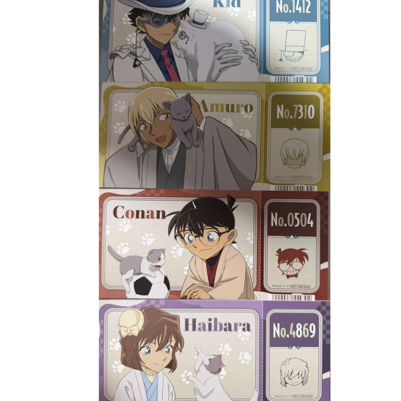 【拆包】日版名侦探柯南和服与抱猫票根特典（盲盒产品）