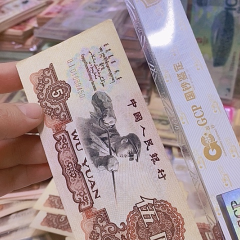第三套人民币烁钢1⃣️张尾450