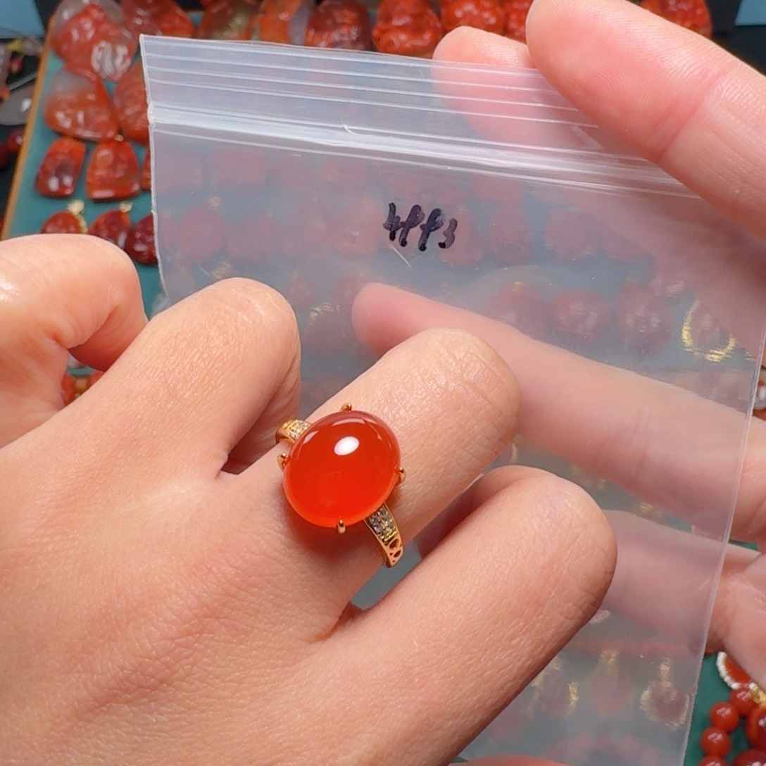 南红玛瑙南红玛瑙银S925镶嵌