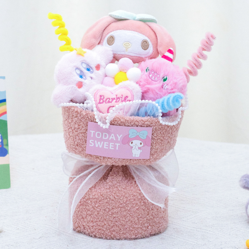 儿童节玩偶花束卡通库洛米可爱毛绒娃娃生日礼物成品送小朋友惊喜