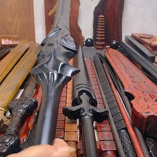 紫光檀木一米盖聂微瑕