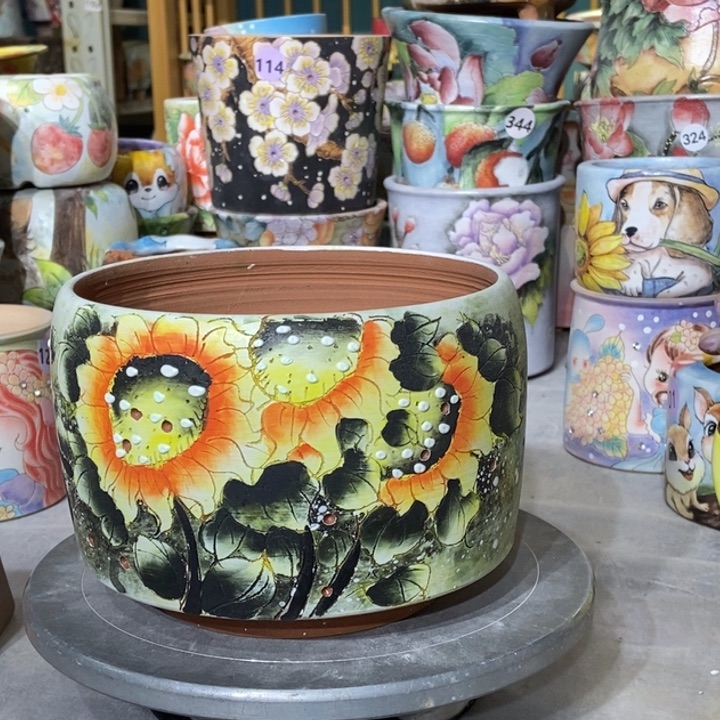 红陶景德镇艺术手绘作品