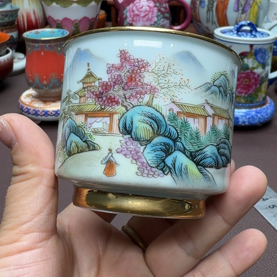 瓷片景德镇仿古手工制作精品展示