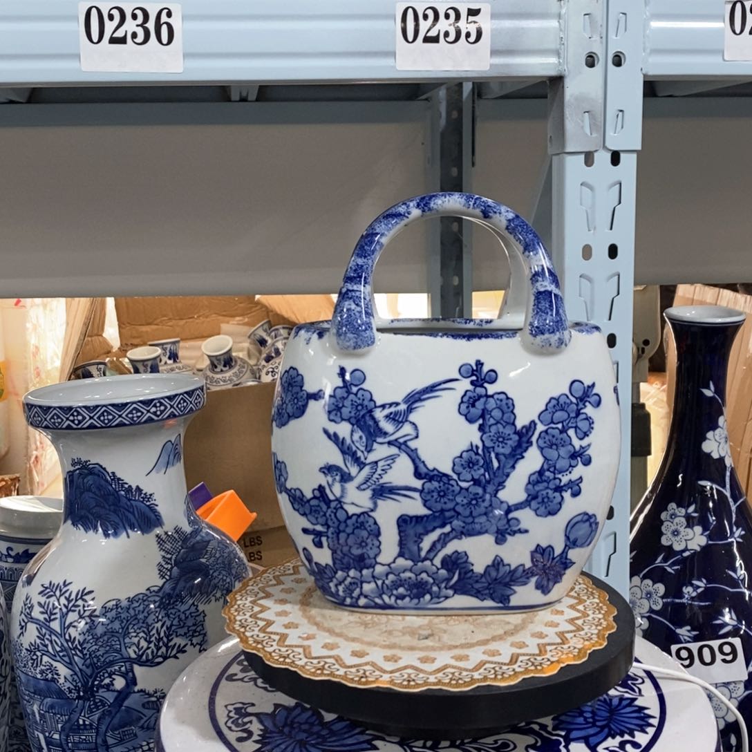 【闪购商品】摆件手提包花瓶摆件