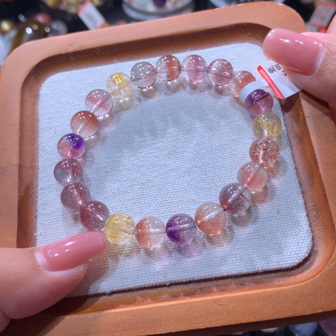 未镶嵌水晶手链超七手链9左右