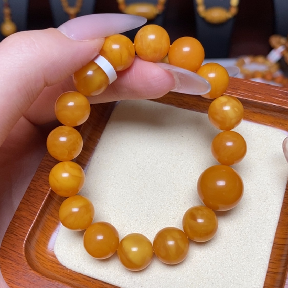 【闪购商品】未镶嵌蜜蜡手链手串