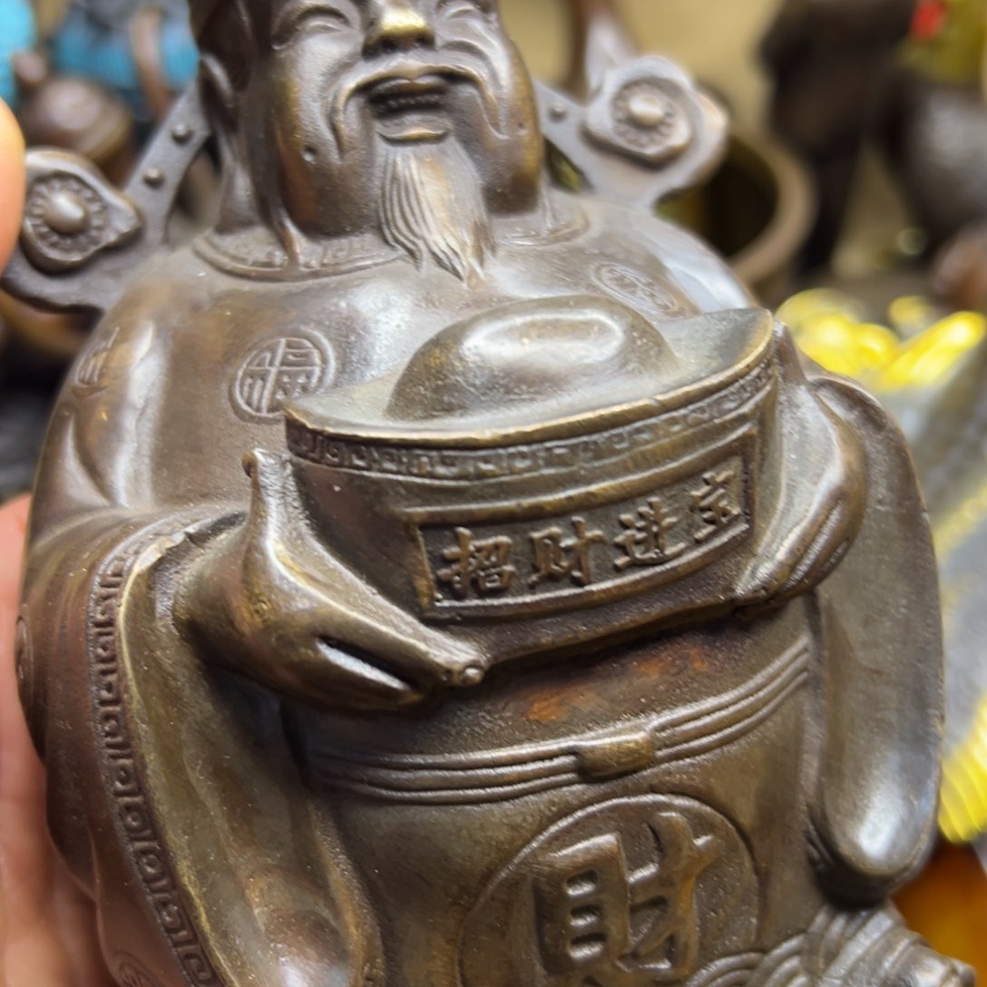 铜摆件欢迎欢迎你