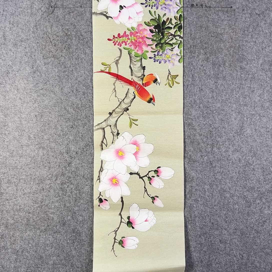 国画410 花鸟在此鸣叫时还要一