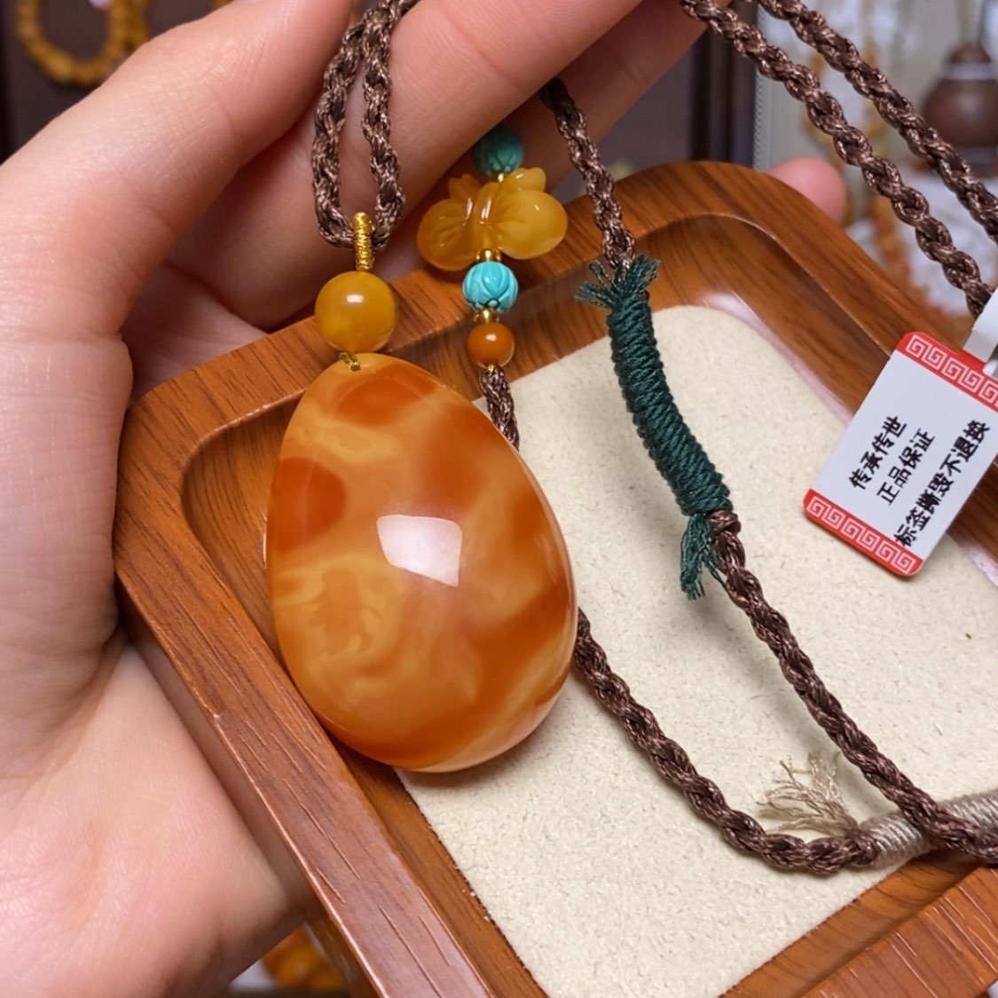 【闪购商品】蜜蜡颈饰未镶嵌项链