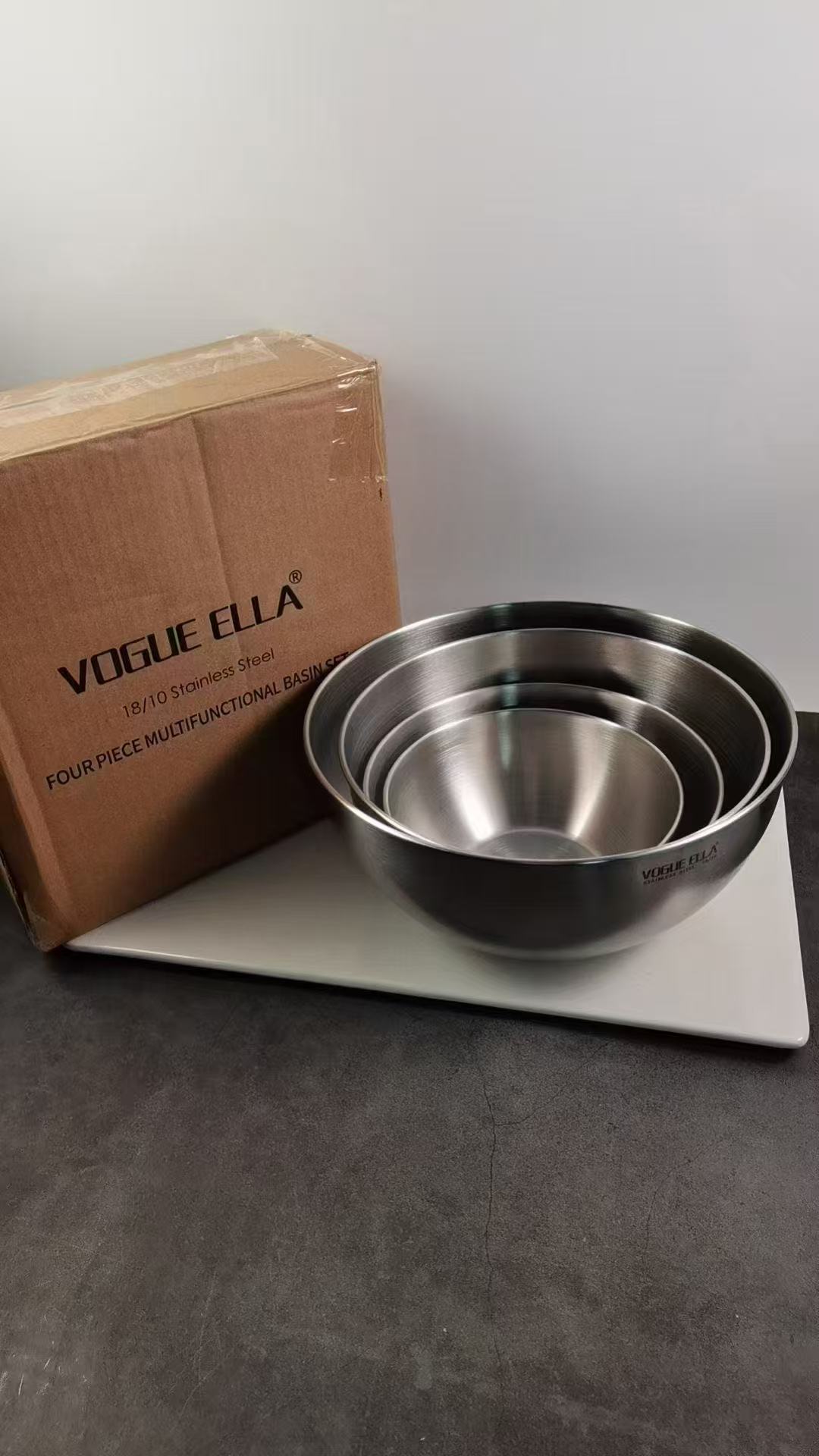 VE18-10不锈钢碗搅拌沙拉蒸水蛋菜洗菜盆吃面碗盆打蛋碗