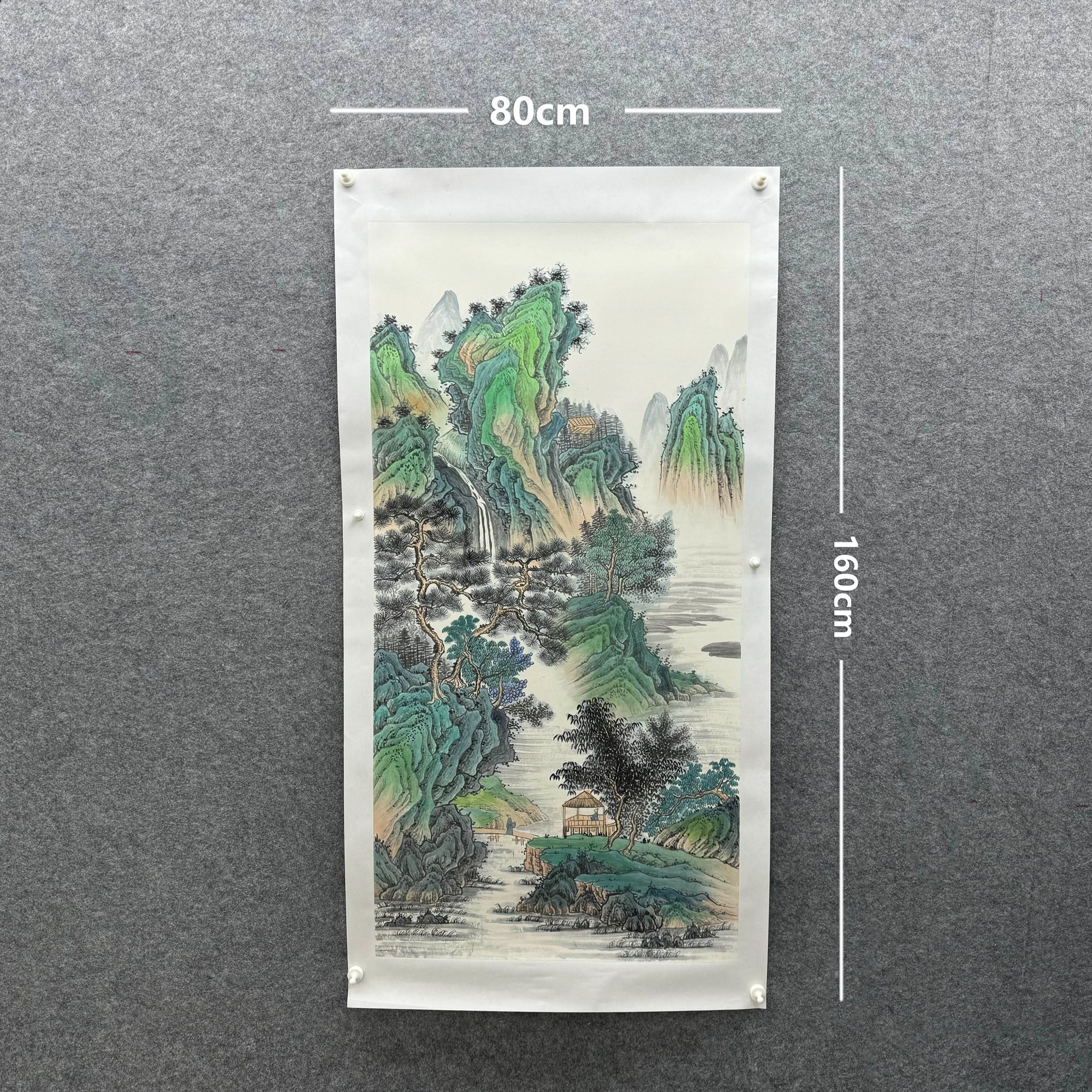 【山水画】雷百寿80*160cm手绘礼盒作品（33）