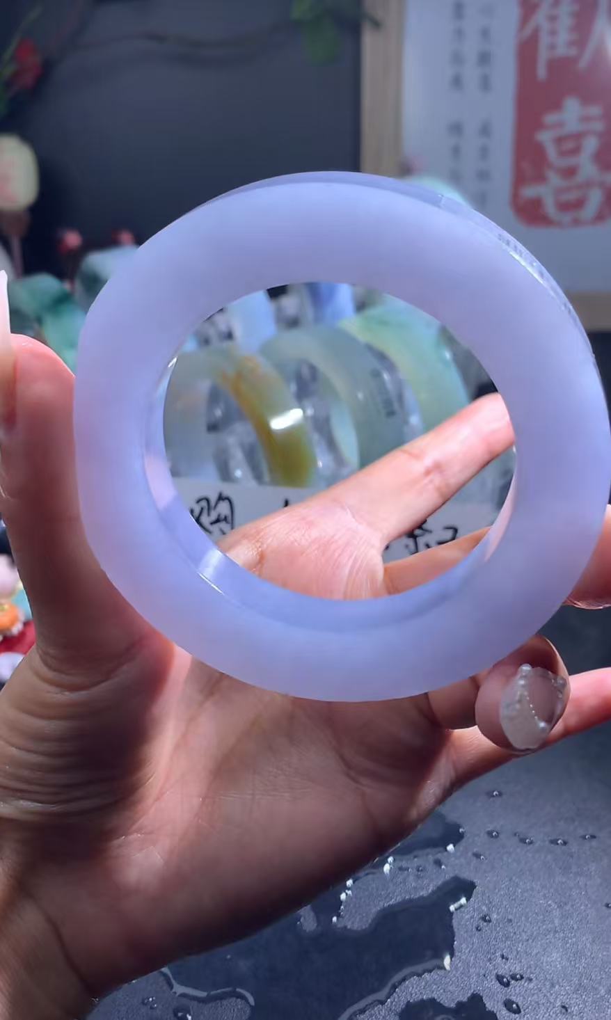 天然A货翡翠手镯