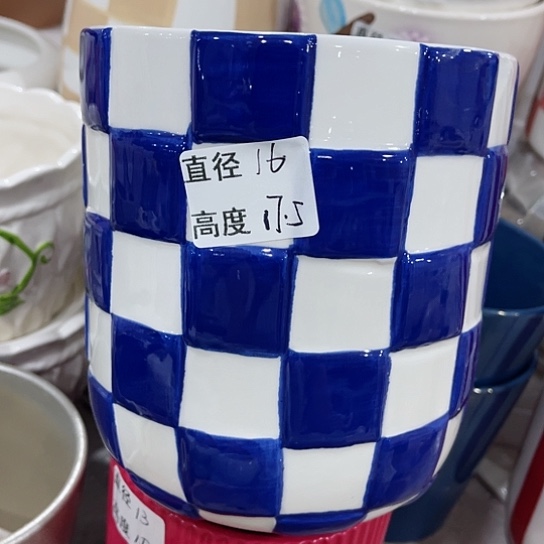 多肉绿植陶瓷花盆9.9包邮，有孔