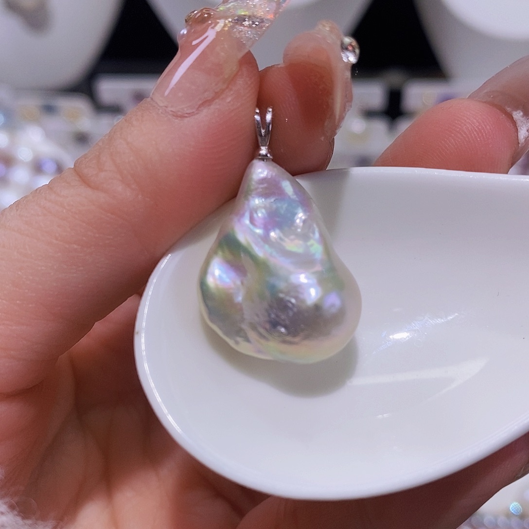 淡水珍珠颈饰银S925镶嵌