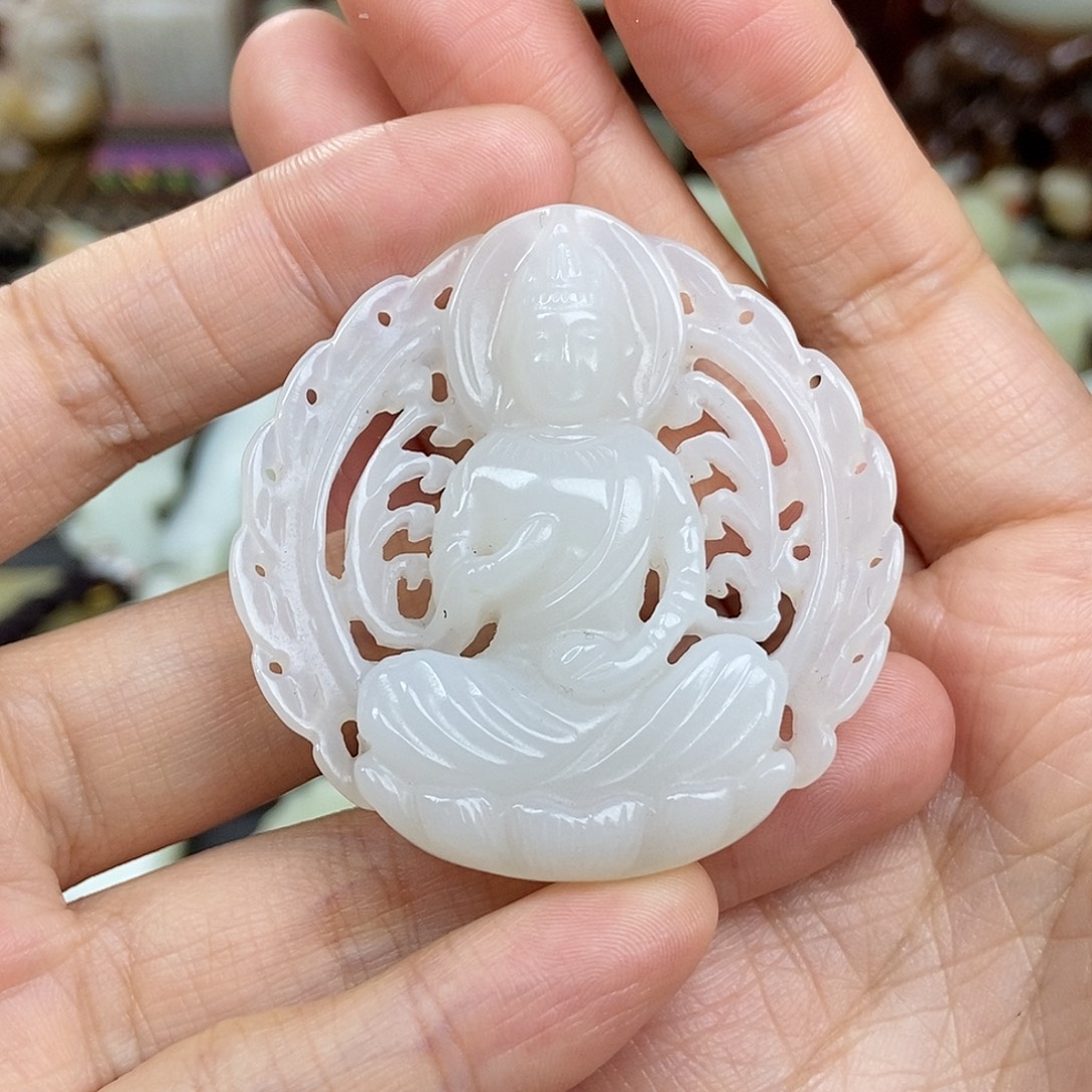 和田玉未镶嵌挂件