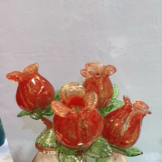 琉璃花瓶高45厘米宽8厘米