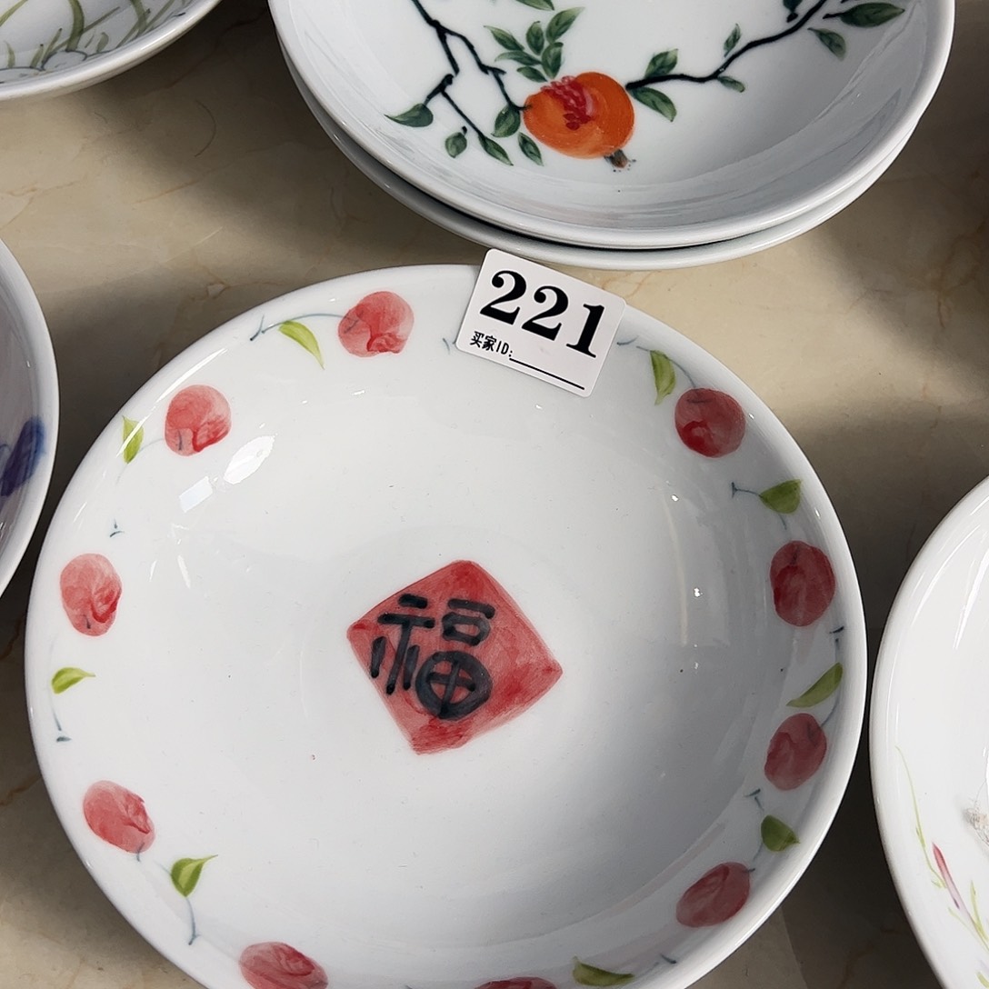 瓷片景德镇陶瓷手工手绘制作