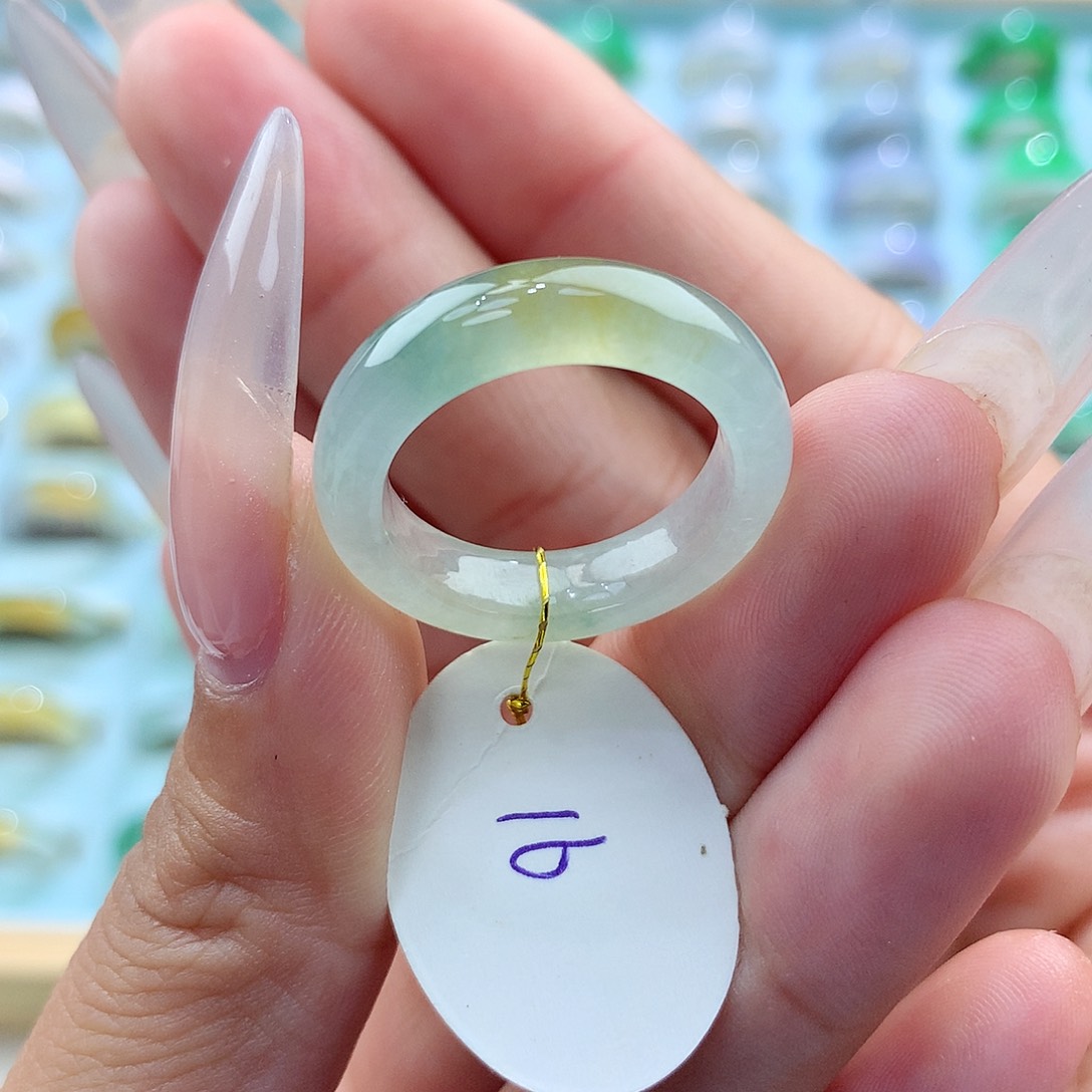 翡翠戒指未镶嵌心*16圈