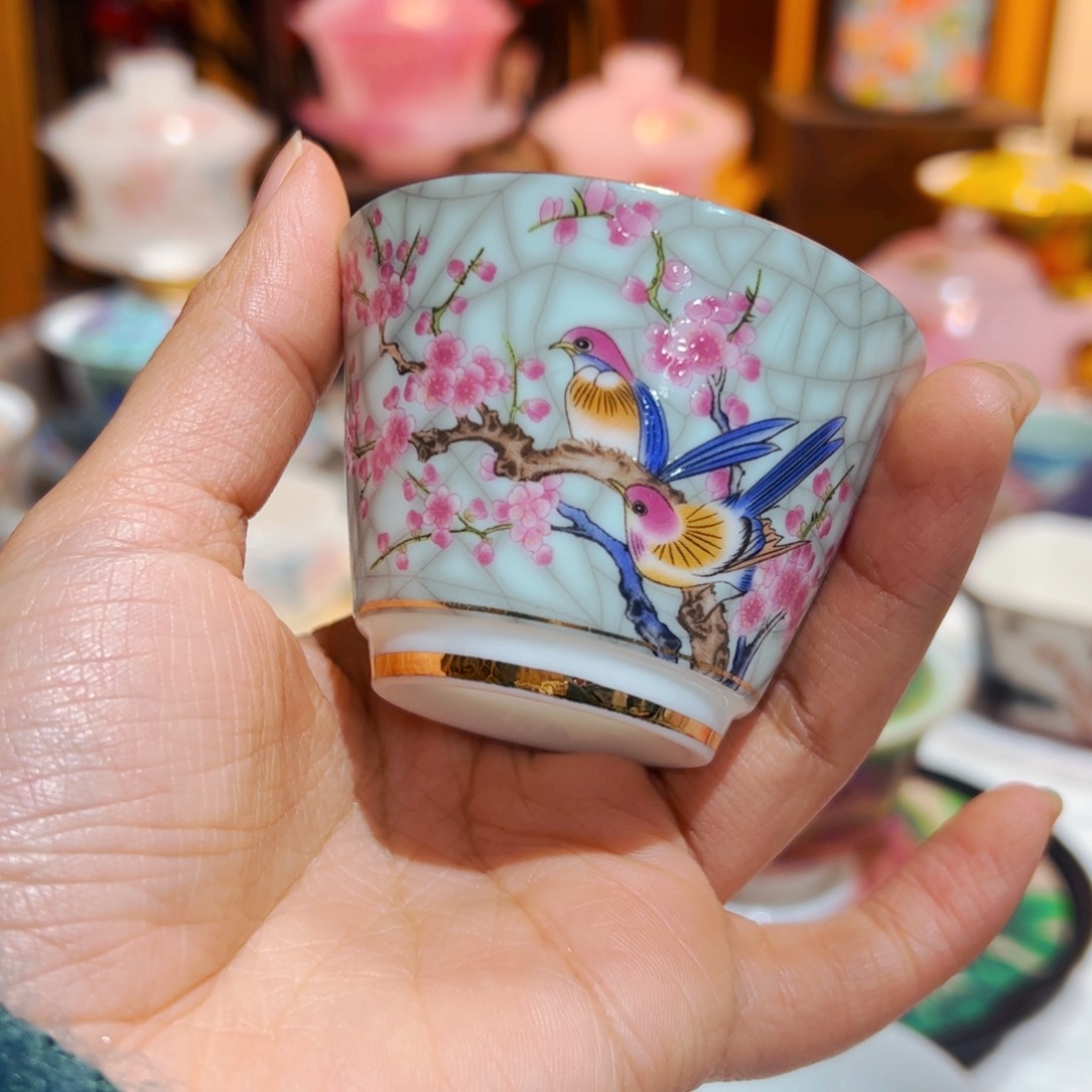 高货羊脂玉瓷陶瓷茶具