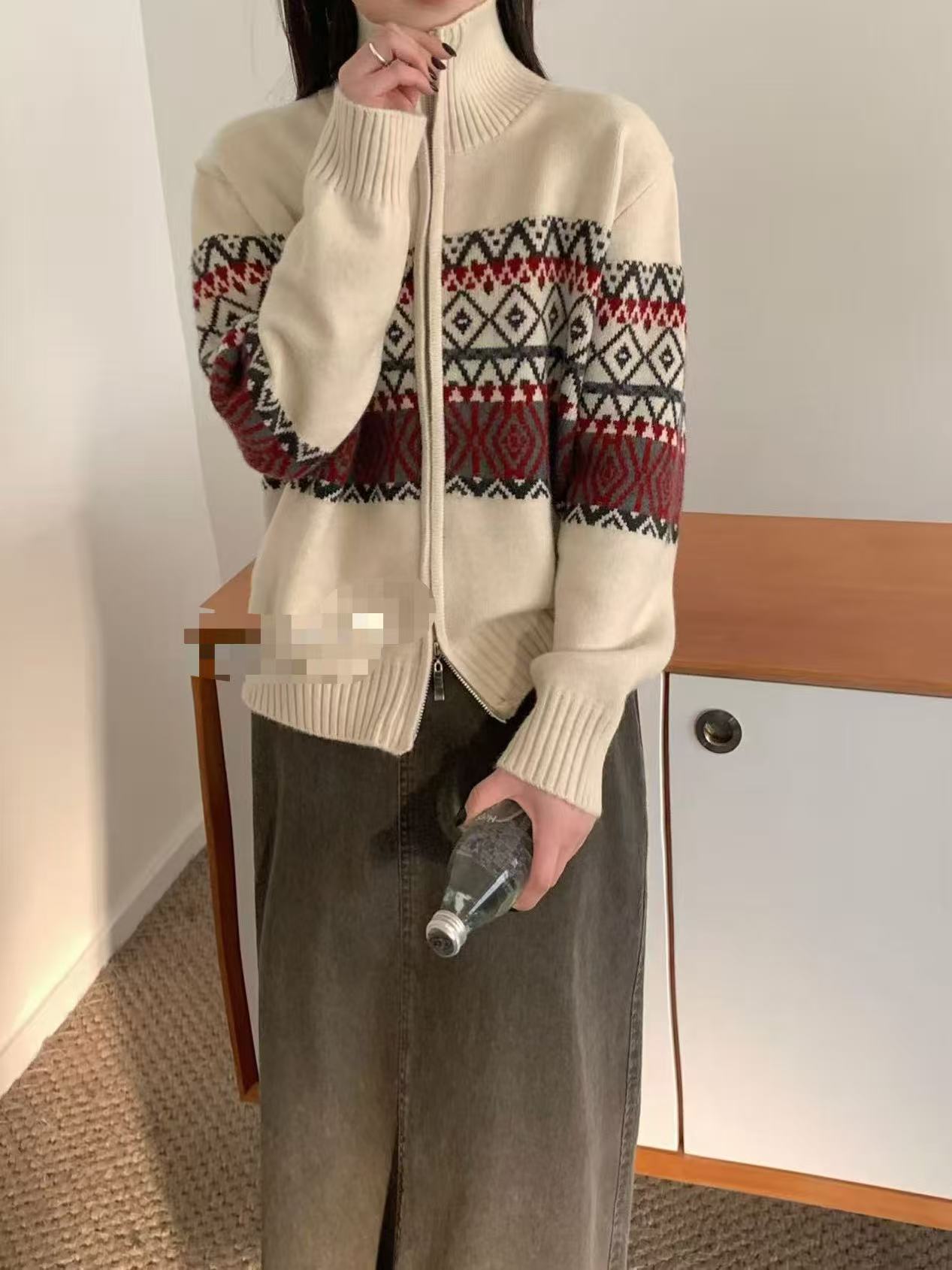 【韩衣舍】春季夏季毛针织衫条纹女装巴