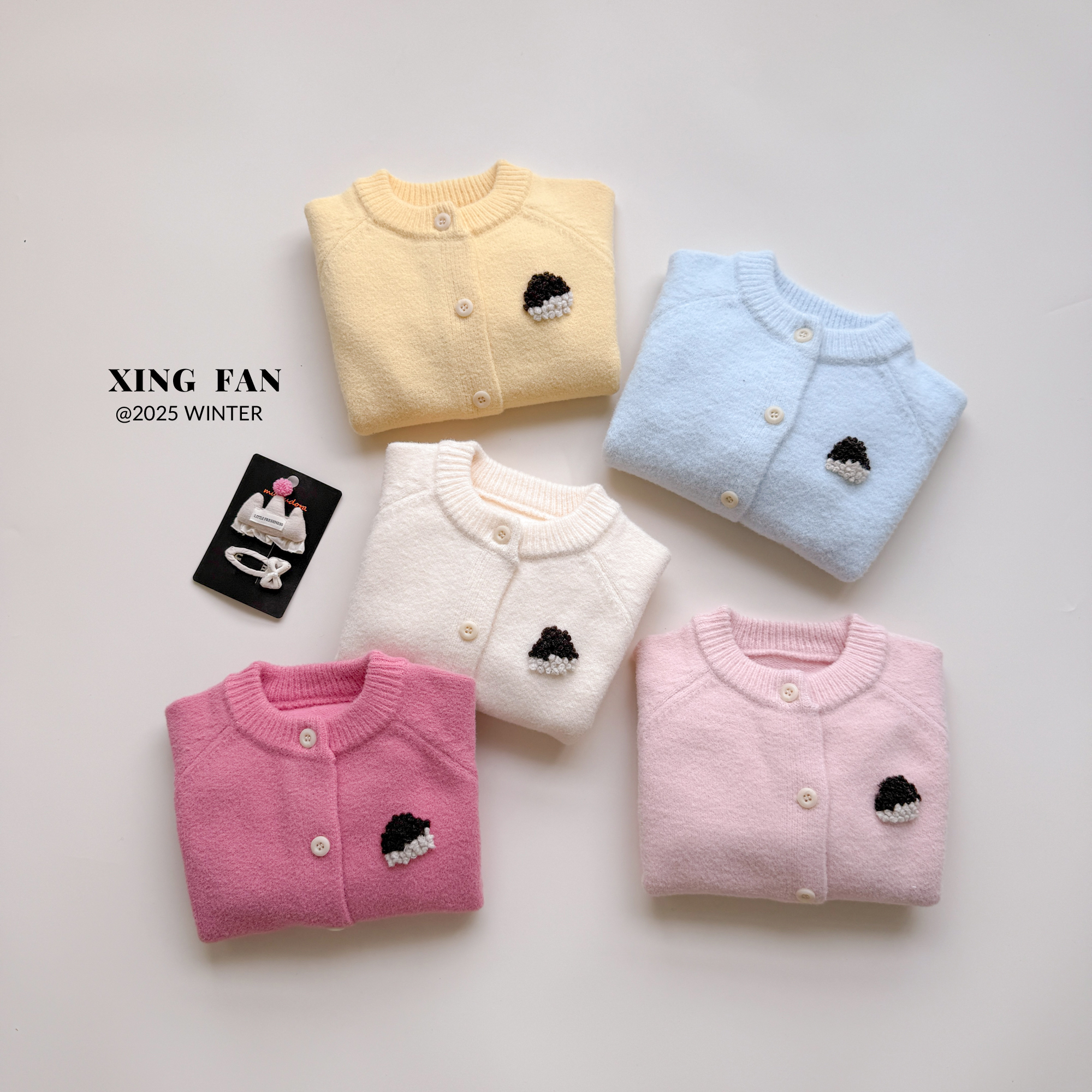 【现货】星范童装2025年冬装新款女童加厚韩版针织毛衣254-XF-54707