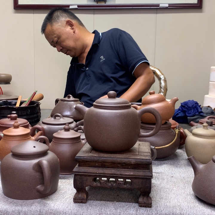 茶壶紫泥鲍尊260 C半手工制作
