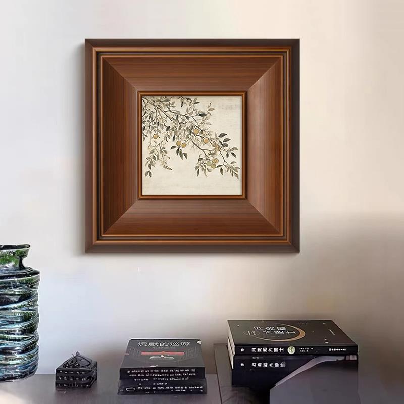 苹果树法式中古风小众客厅装饰画餐厅玄关艺术挂画高级感床头壁画