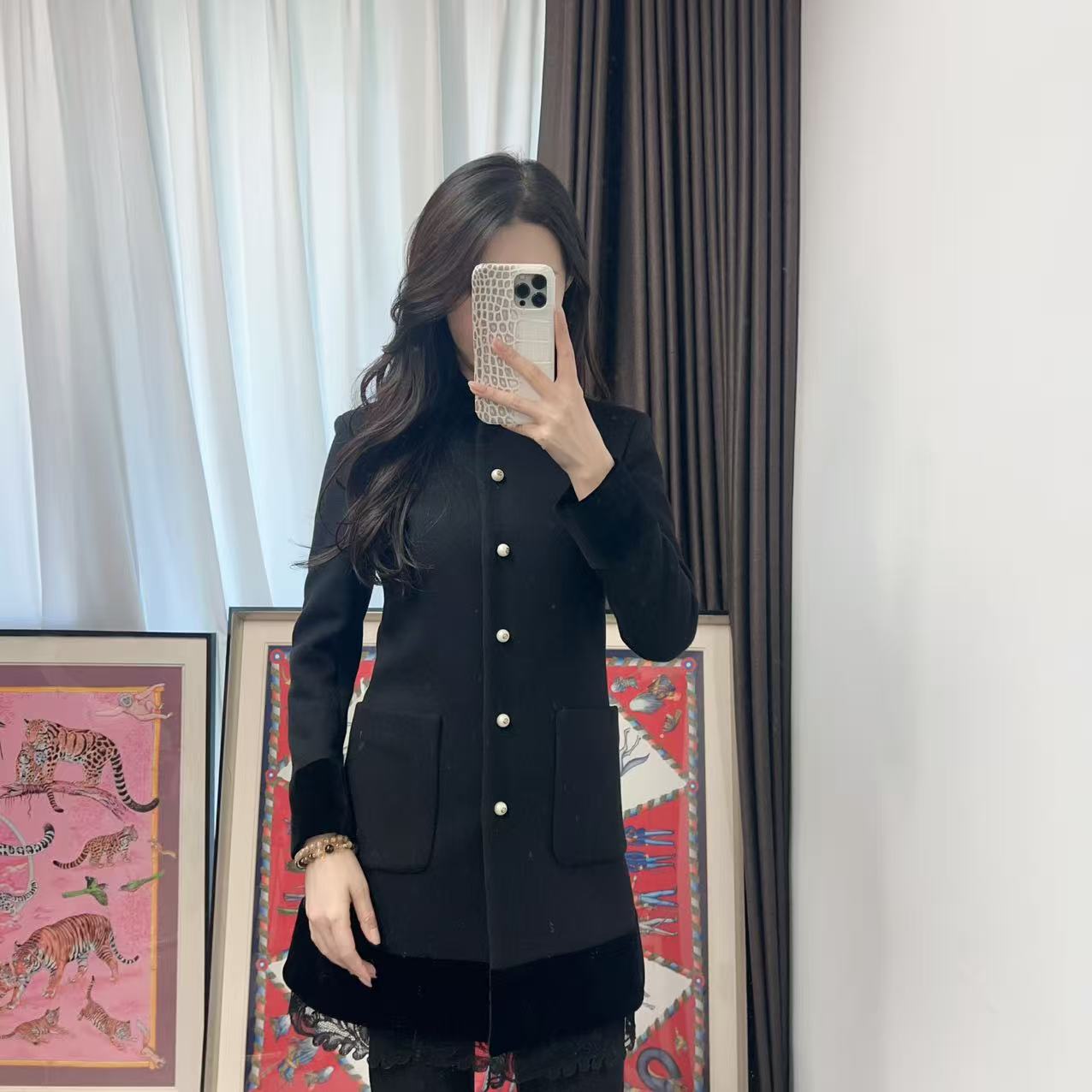 95新 GUCCI/古驰 蕾丝花边大衣36码/240712EMHHR31