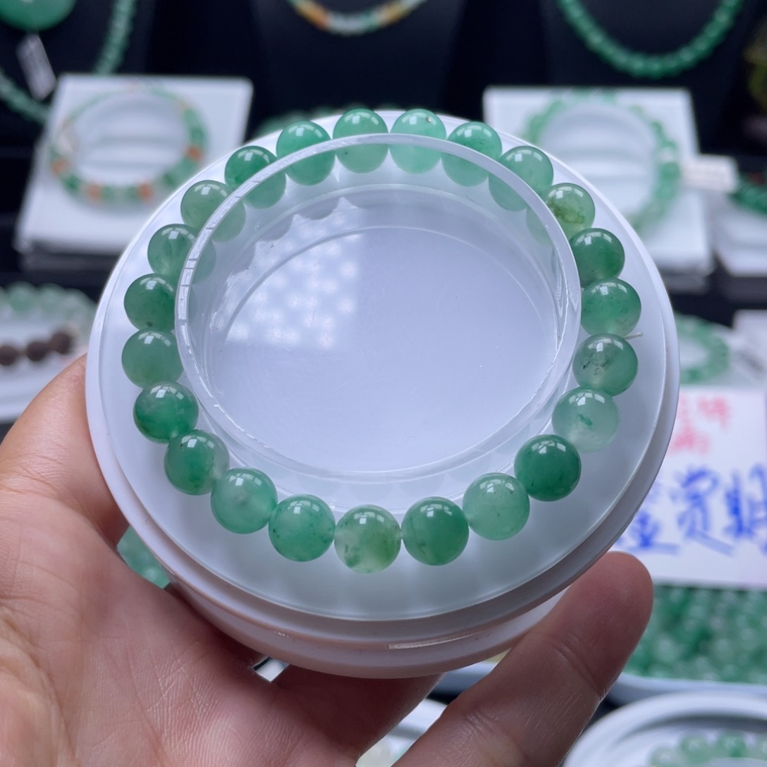 石英质玉（非洲翠）未镶嵌手串福利
