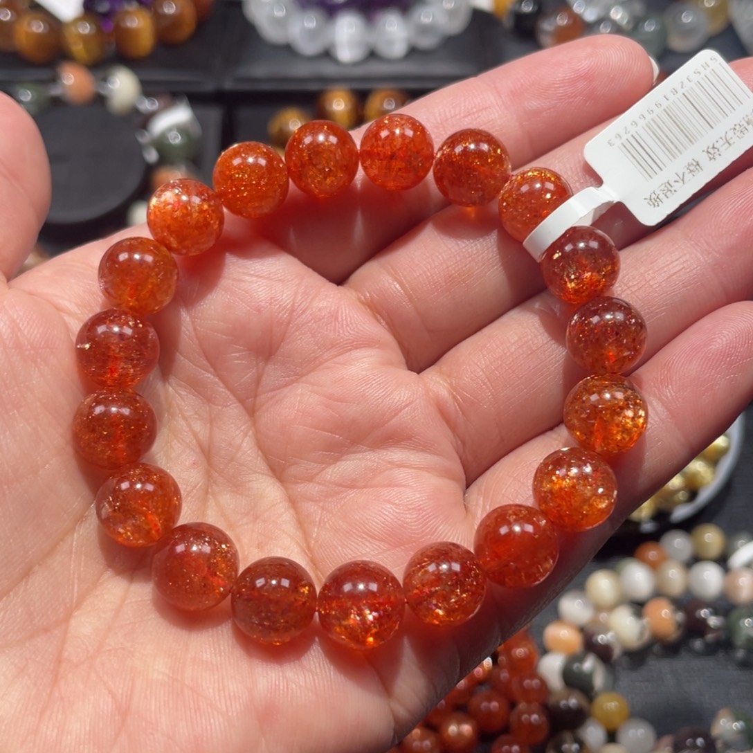 日光石未镶嵌手链金太阳10.5mm左右