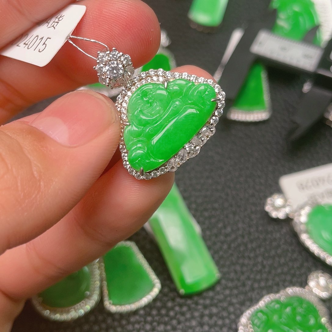 【闪购商品】翡翠吊坠(不含链)银S925镶嵌