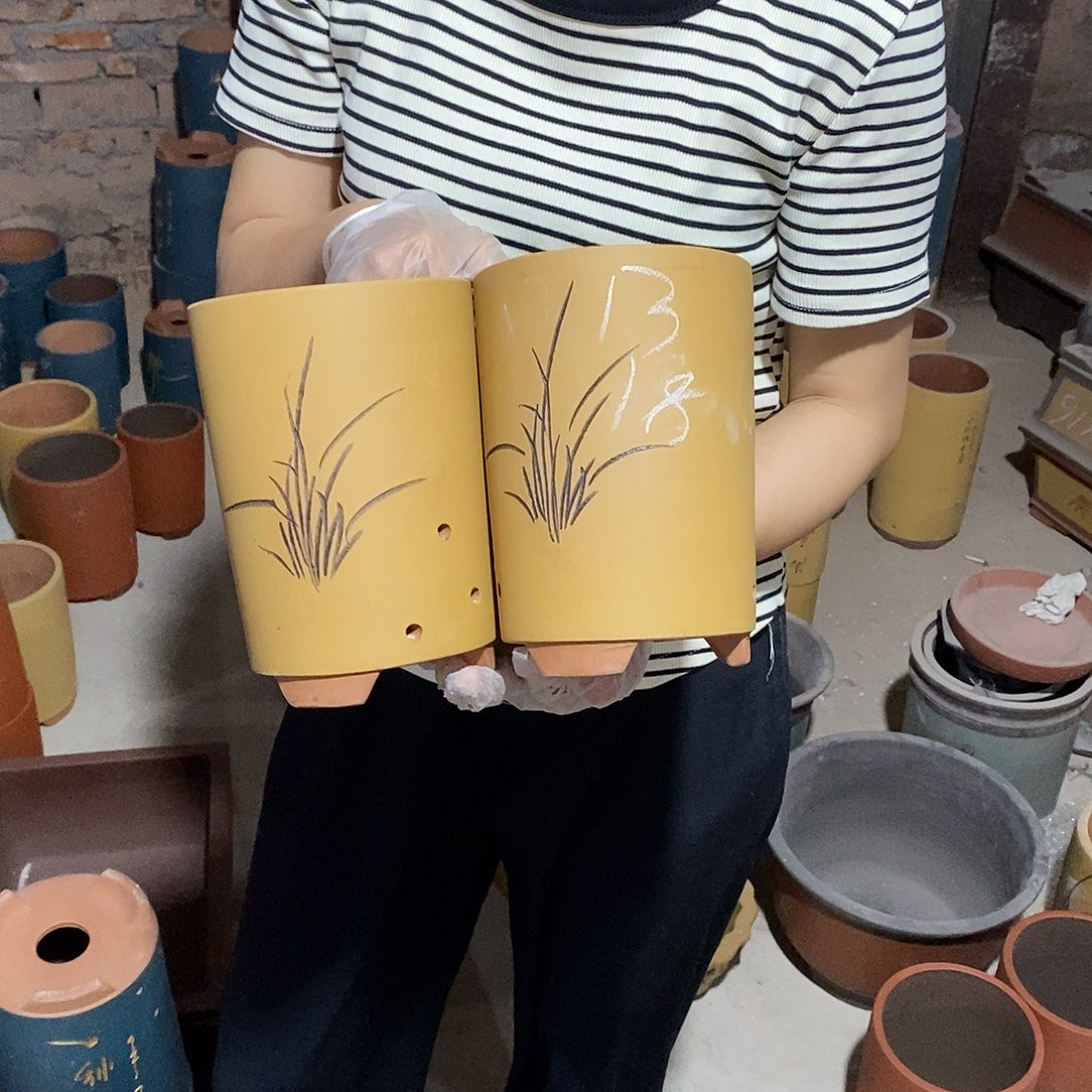 紫砂花盆紫砂花盆