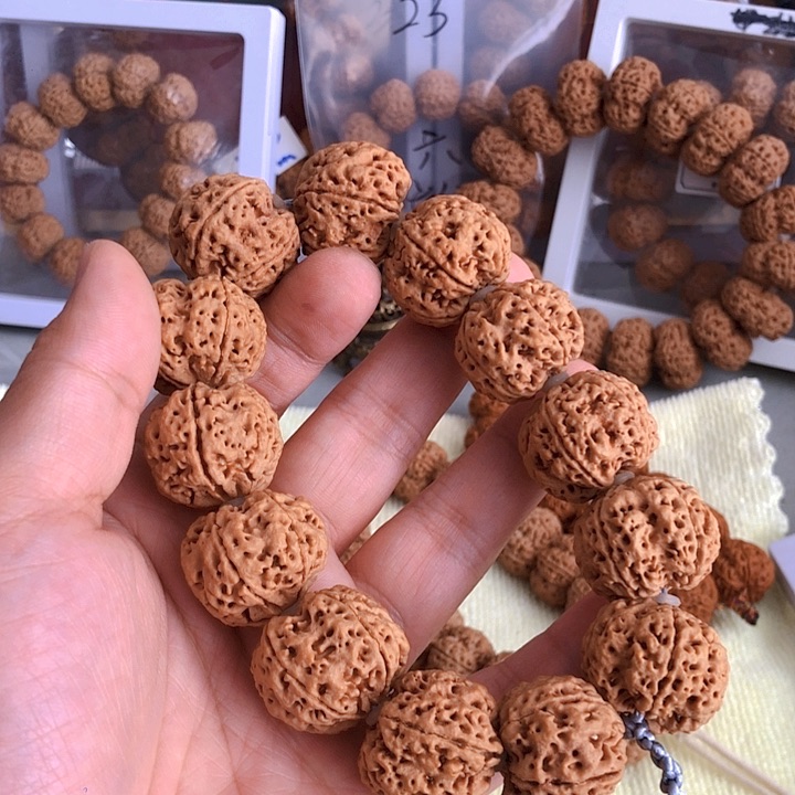 金刚菩提吊坠凹底梅花五面龙27