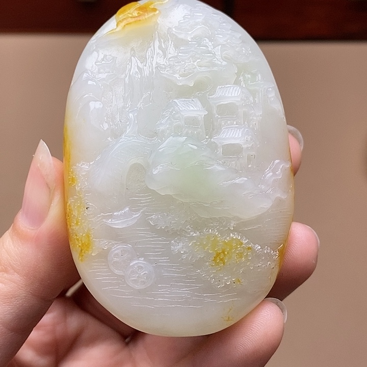 和田玉挂件未镶嵌F