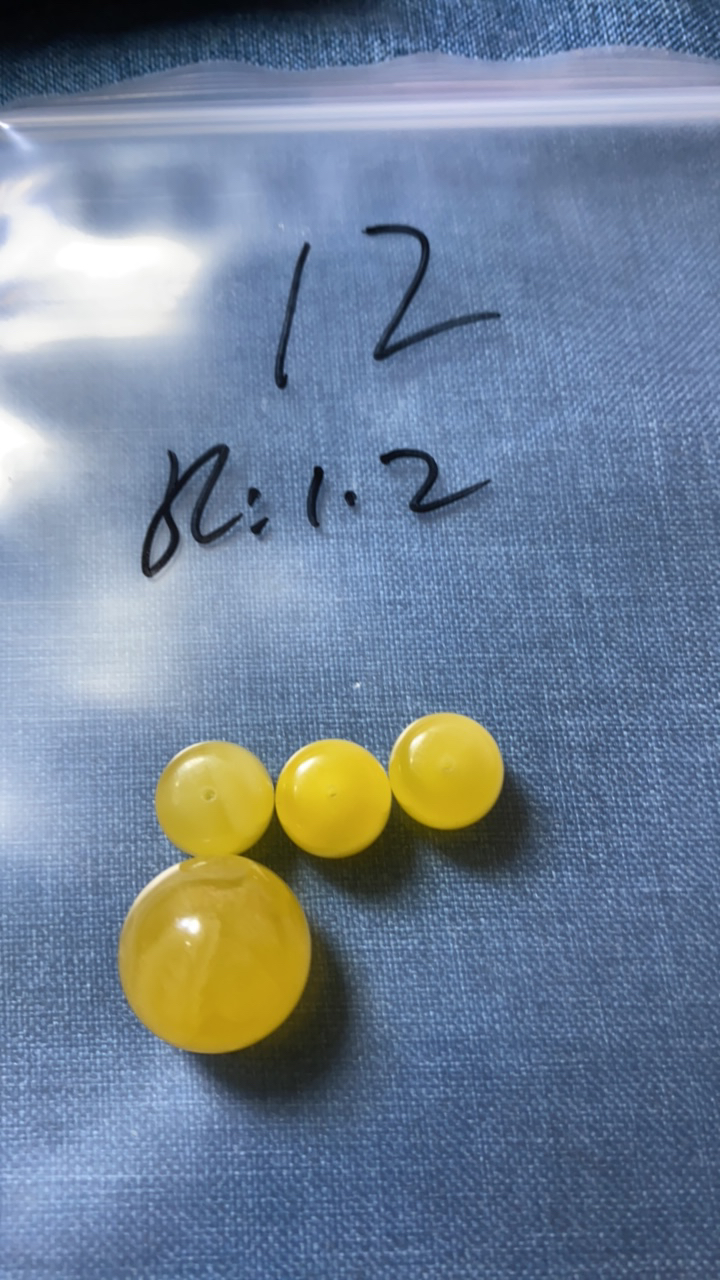 天然蜜蜡圆珠加老型