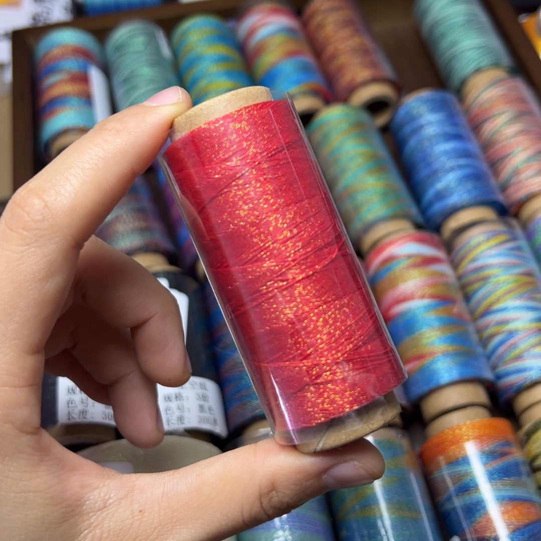 棉拍7纯色圆蜡线268正红